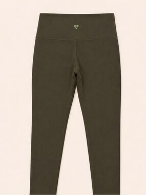 TNA Action Leggings / Size Large Dark Olive Green High-Waist Leggings /Aritzia